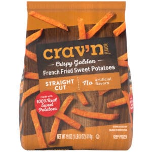 Crav'n Flavor Straight Cut Crispy Golden French Fried Sweet Potatoes 19 oz