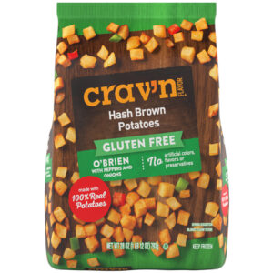 Crav'n Flavor Gluten Free O'Brien Hash Brown Potatoes with Peppers and Onions 28 oz