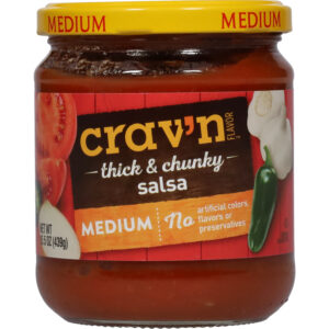 Crav'n Flavor Medium Thick & Chunky Salsa 15.5 oz