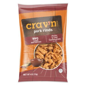 Crav'n Flavor BBQ Flavored Pork Rinds 4 oz