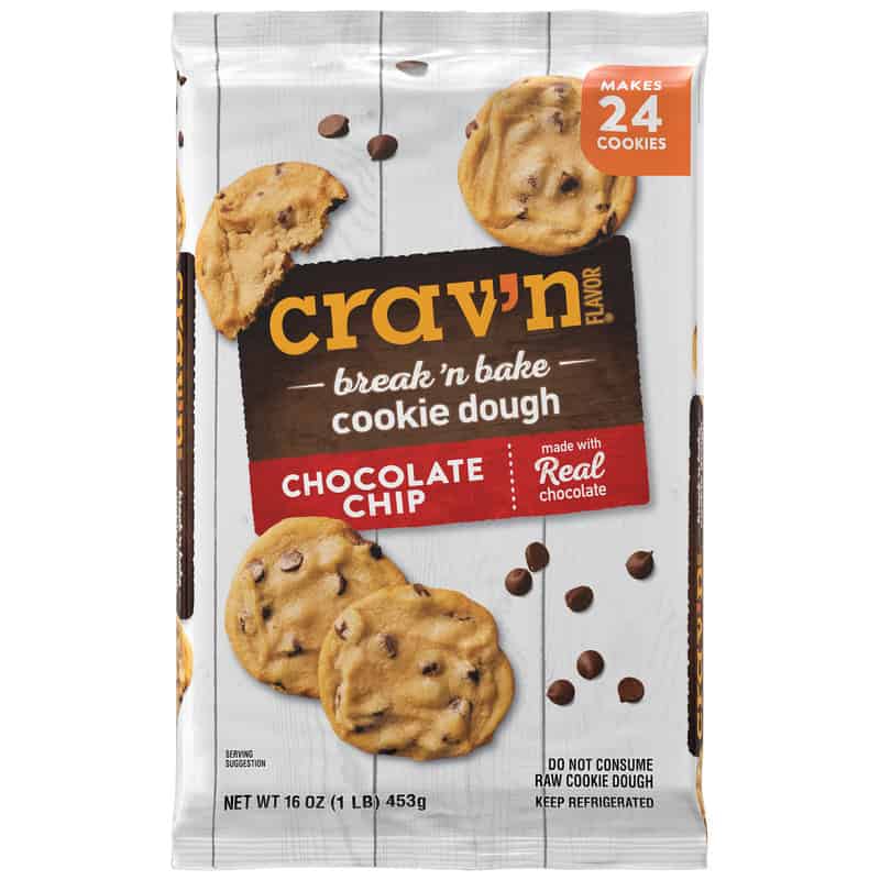【G-Rap】Cookie D Crav'n Flavor Break 'n Bake Chocolate Chip Cookie Dough 16 oz
