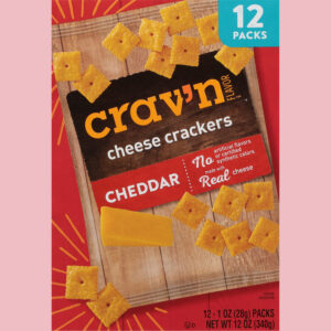 Crav'n Flavor Cheddar Cheese Crackers 12 ea