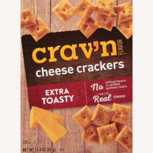 Crav'n Flavor Extra Toasty Cheese Crackers 12.4 oz