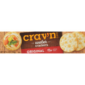 Crav'n Flavor Original Water Crackers 4.4 oz