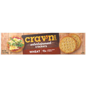 Crav'n Flavor Wheat Entertainment Crackers 8 oz