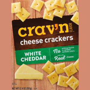 Crav'n Flavor White Cheddar Cheese Crackers 12.4 oz