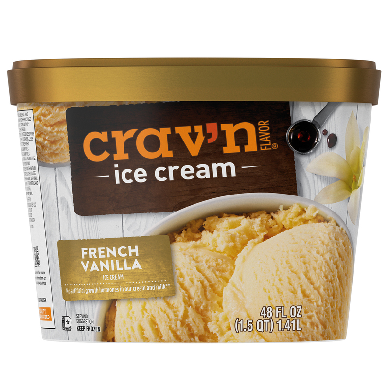 Crav'n Flavor French Vanilla Ice Cream 48 Fl Oz
