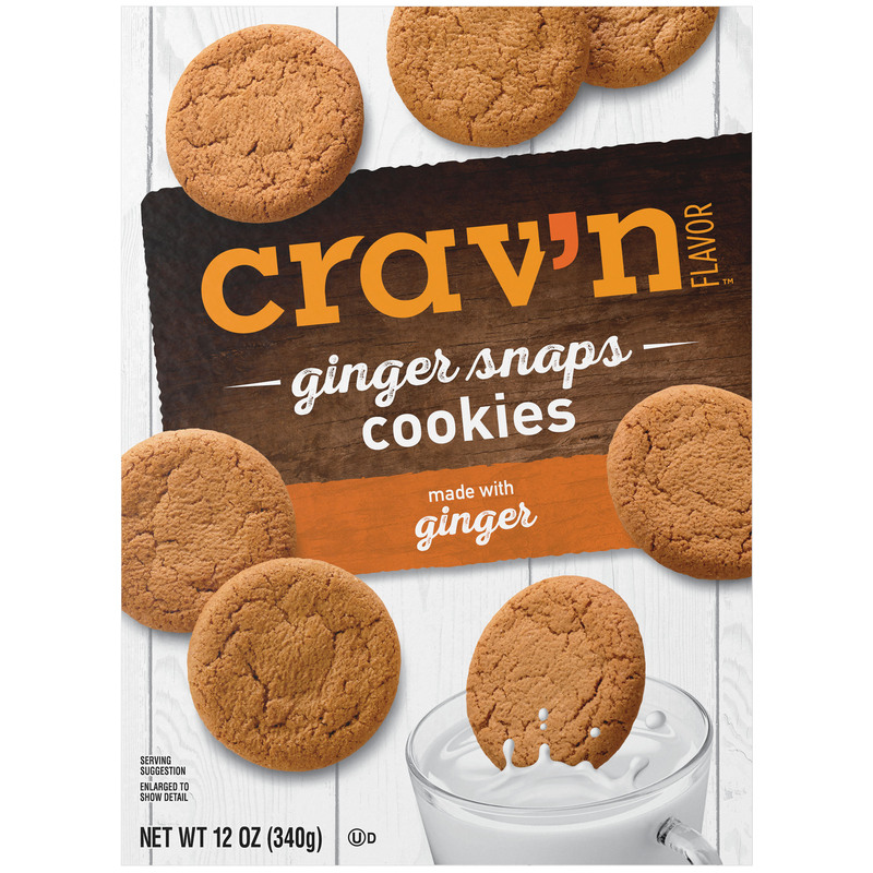 Crav'n Flavor Ginger Snaps Cookies 12 Oz