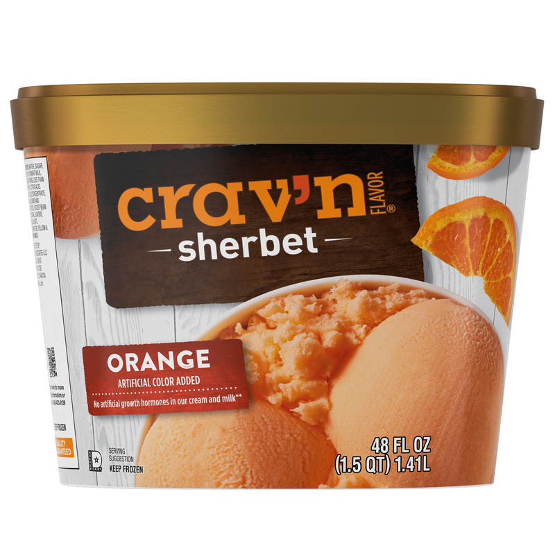 Crav'n Flavor Orange Sherbet 48 Fl Oz