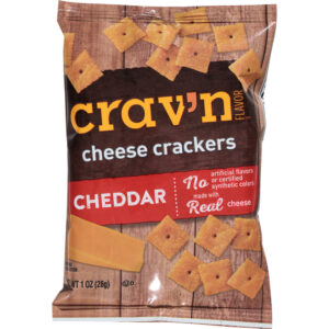 Crav'n Flavor Cheddar Cheese Crackers 1 oz