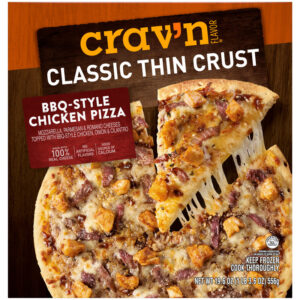 Crav'n Flavor Classic Thin Crust BBQ-Style Chicken Pizza 19.6 oz
