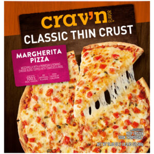 Crav'n Flavor Classic Thin Crust Margherita Pizza 19.95 oz