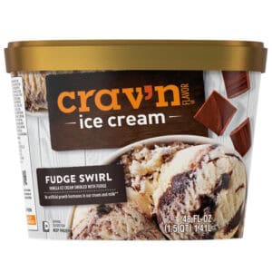 Crav'n Flavor Fudge Swirl Ice Cream 48 fl oz