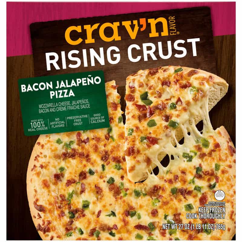 Crav'n Flavor Rising Crust Bacon Jalapeno Pizza 27 oz