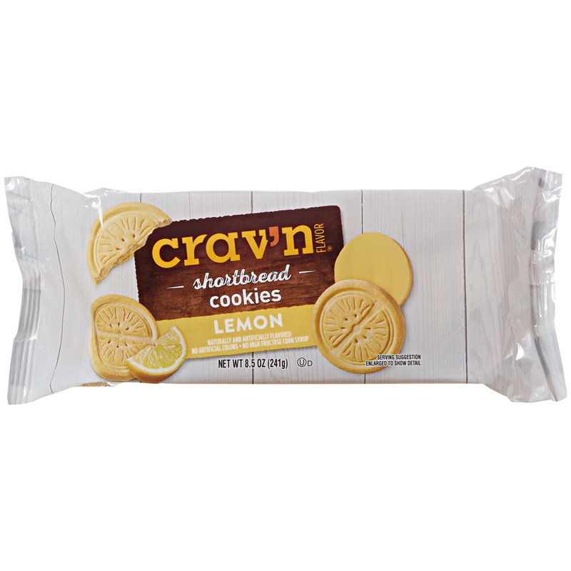 Crav’n Flavor Shortbread Lemon Cookies 8.5 oz