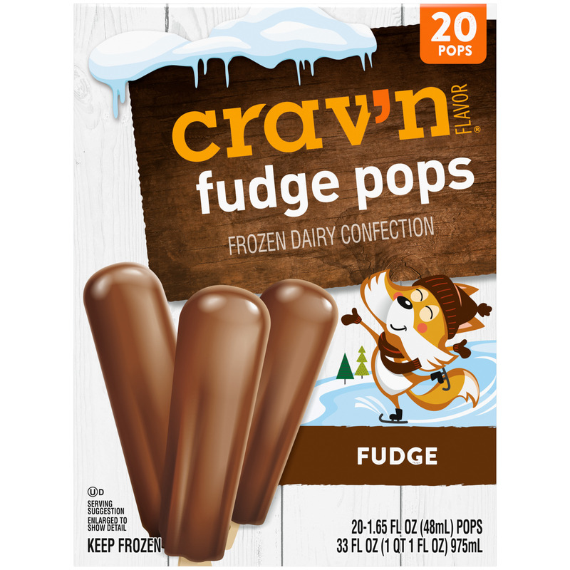 Crav’n Flavor Fudge Frozen Dairy Confection 20 – 1.65 fl oz Each