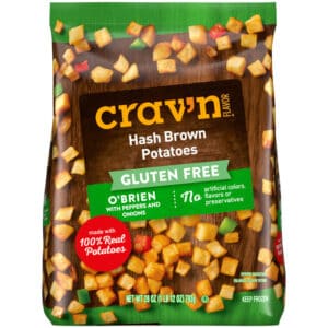 Crav'n Flavor Gluten Free O'Brien with Peppers and Onions Hash Brown Potatoes 28 oz