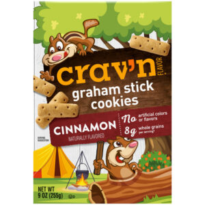 Crav'n Flavor Graham Stick Cinnamon Cookies 9 oz