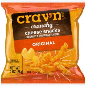 Crav'n Flavor Crunchy Original Cheese Snacks 1 oz