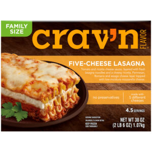 Crav'n Flavor Five-Cheese Lasagna Family Size 38 oz