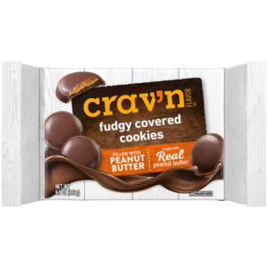Crav'n Flavor Fudgy Covered Peanut Butter Cookies 9.5 oz