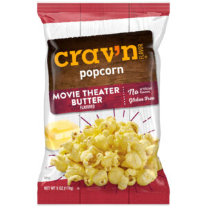 Crav'n Flavor Movie Theater Butter Flavored Popcorn 6 oz
