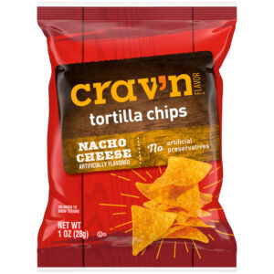 Crav'n Flavor Nacho Cheese Tortilla Chips 1 oz