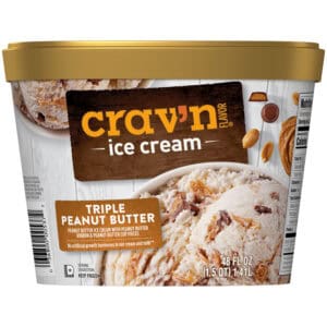 Crav'n Flavor Triple Peanut Butter Ice Cream 48 fl oz