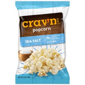 Crav'n Flavor Sea Salt Popcorn 6 oz