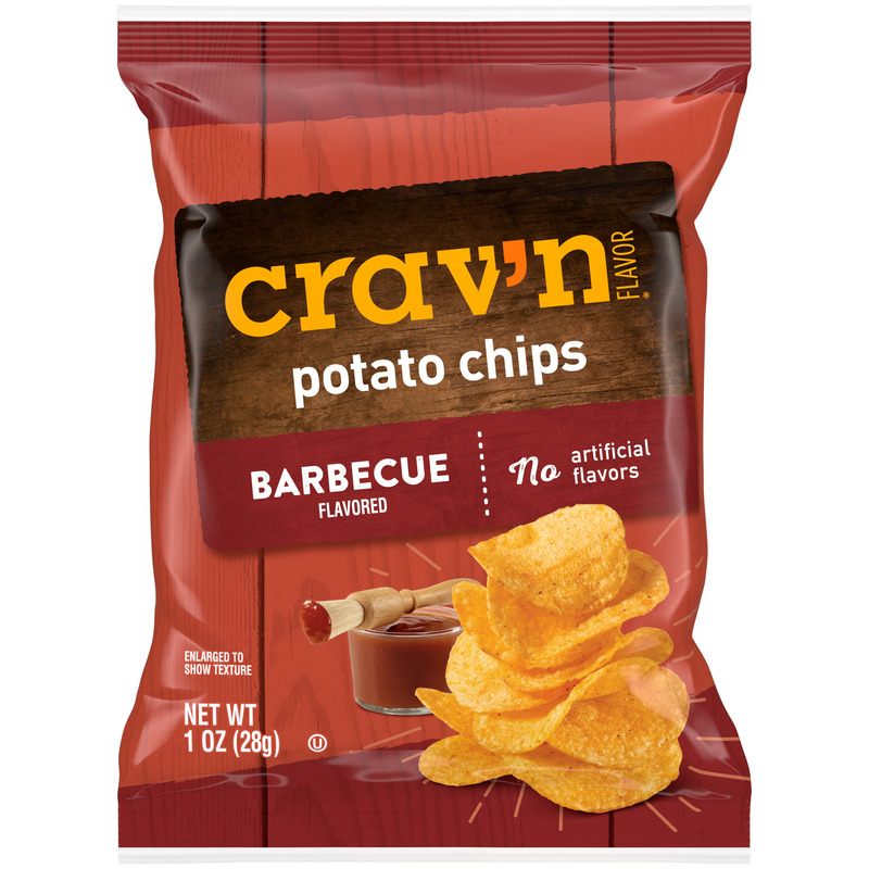 Crav’n Flavor Barbecue Flavored Potato Chips 1 oz