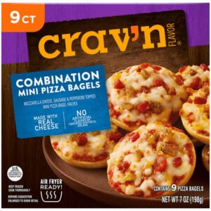 Crav'n Flavor Combination Mini Pizza Bagels 9 Each