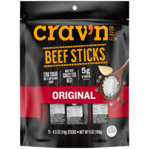 Crav'n Flavor Original Beef Sticks 12 - 0.5 oz Sticks