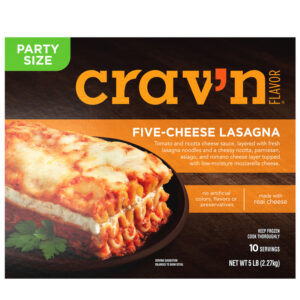 Crav'n Flavor Five-Cheese Lasagna Party Size 5 lb